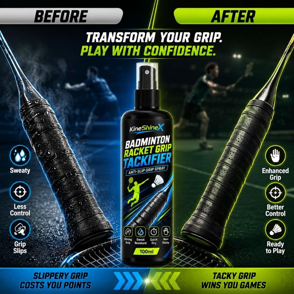 بخاخ مانع للانزلاق لمقابض مضار - مراجعة Badminton Grip وسعره